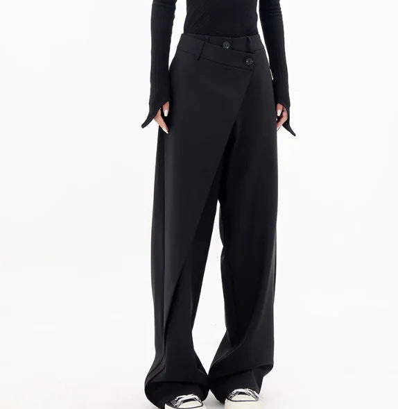 Asymmetrical Patchwork Street Pants - Veloura