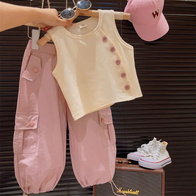 Baby Girl Summer Cargo Set - Veloura